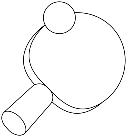 Ping Pong Emoji Coloring Page